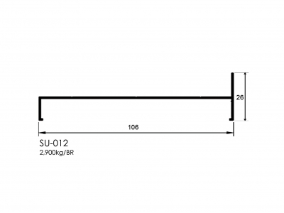 Marco lateral linha suprema SU012